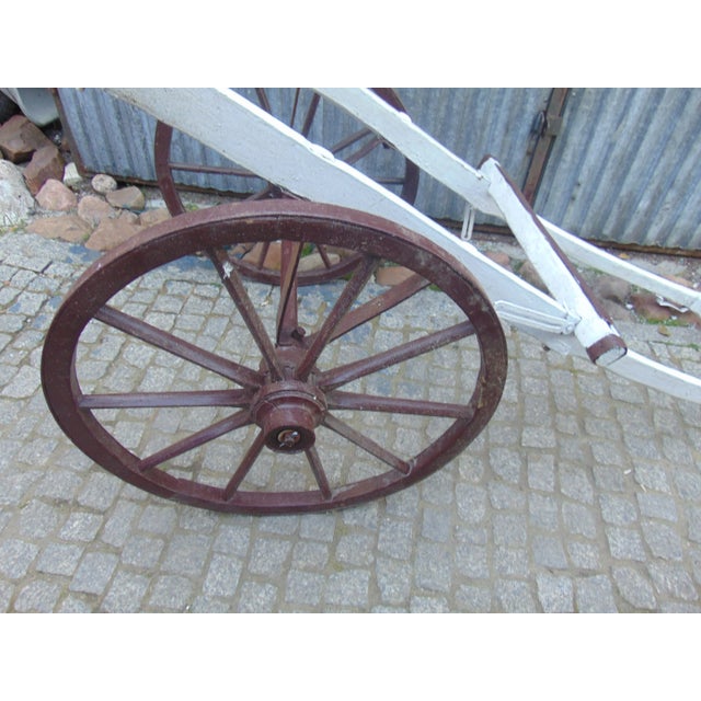 Art Deco Wooden Trolley with Wheels For Sale - Image 3 of 7