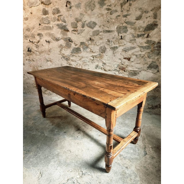 Wood Antique Louis Philippe Dining Table with Walnut Top, 1800s For Sale - Image 7 of 18