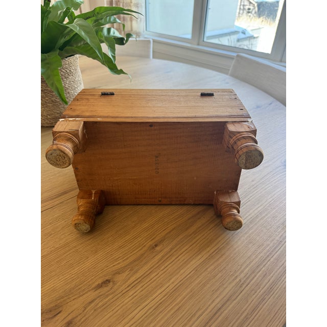 Wood Late 20th Century Hand Carved Mexican Folk Art Box For Sale - Image 7 of 10