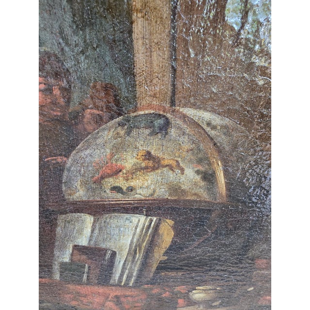 Antique European Style Painting Circa 17th Century For Sale - Image 11 of 11