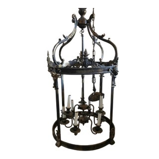 9 Light Traditional European Foyer Pendant / Chandelier For Sale