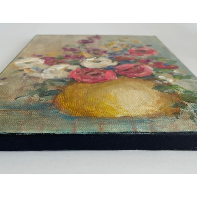 Mustard Petite Original Painting, Acrylic on Stretched Canvas. For Sale - Image 8 of 12