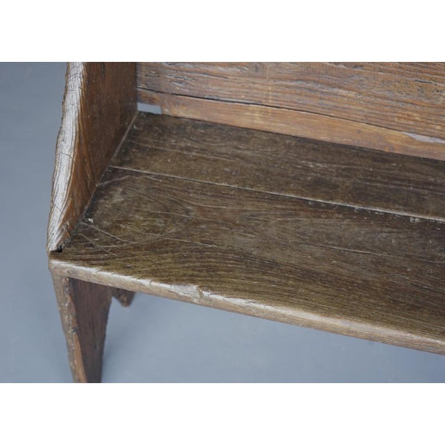 Small Antique 18th Century Oak Hall Bench For Sale - Image 16 of 18
