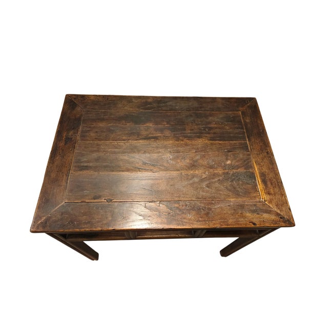 Early 19th Century Well Aged Antique Chinese Elm Side or Console Table For Sale - Image 5 of 5