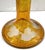 This is a medium-sized Bohemian amber compote cut crystal featuring an engraved country scene of deer, typical of 19th-...