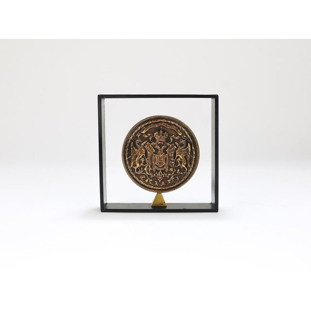 This is a rare modernist book end, designed and manufactured by Carl Auböck III in the 1970s. The bookend consists of a...