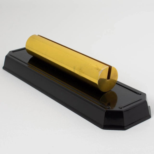 Metal Art Deco Modernist Brass and Bakelite Picture Photo Frame, 1940s For Sale - Image 7 of 9