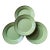 Mackenzie-Childs Sage Green Enamel 12” Chargers - Set of 4 For Sale
