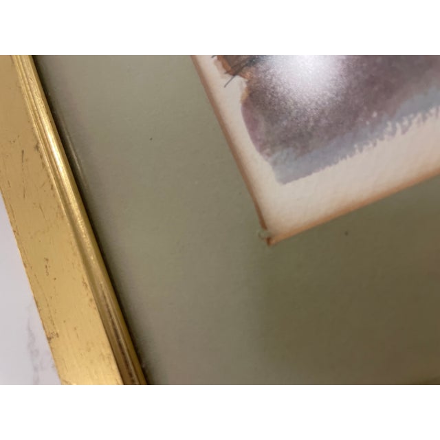 1960s Mid-Century Watercolor Cityscapes, Original & Signed by Artist; In Matching Frames - Set of 2 For Sale - Image 9 of 12