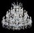 Maria theresa 45 lights gold and silver chandelier by aggiolight. Dimensions: d 135 x h 120 cm. Materials: polished...