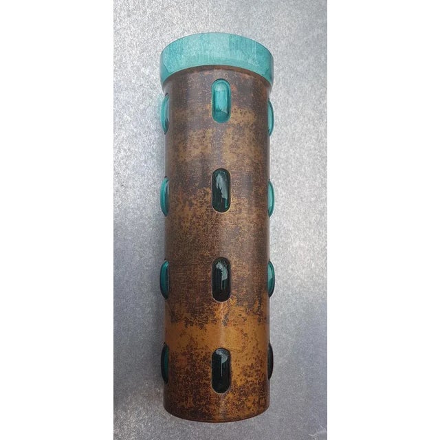 1970s Glass Vase in Copper Casing by Nanny Still for Raak, 1970s For Sale - Image 5 of 5