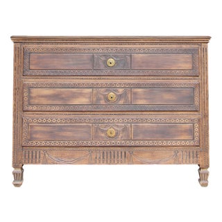 Antique Provincial Louis XVI Chest of Drawers For Sale