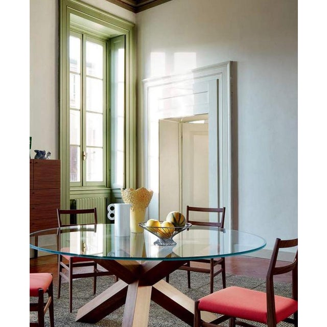 Mid-Century La Rotonda Coffee Table in Wood & Glass from Mario Bellini For Sale - Image 12 of 14