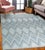 8x11 Ivory Hand-Knotted Wool Diamond Trellis Geometric Modern Carpet Rug For Sale - Image 9 of 9