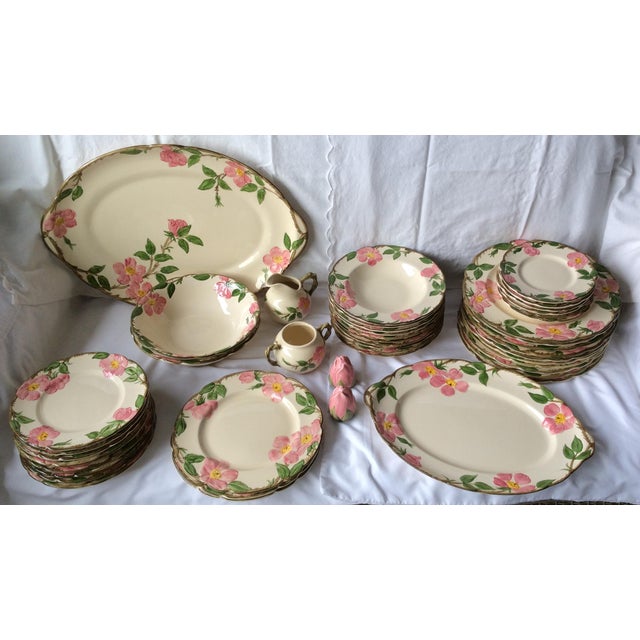 1960s Vintage Franciscan Desert Rose Collection Dinnerware, 45 Pieces