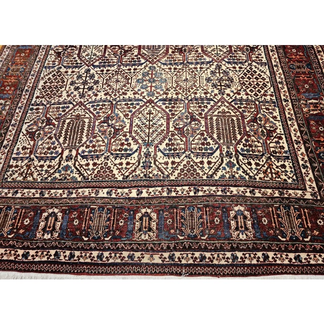 Textile Vintage Persian Joshegan Room Size Rug, Hand-Knotted Wool, 1920s For Sale - Image 7 of 12