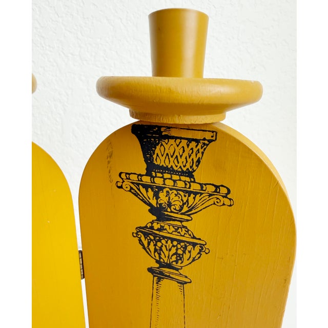 1950s Fornasetti Style Folding Candle Holder For Sale - Image 9 of 13