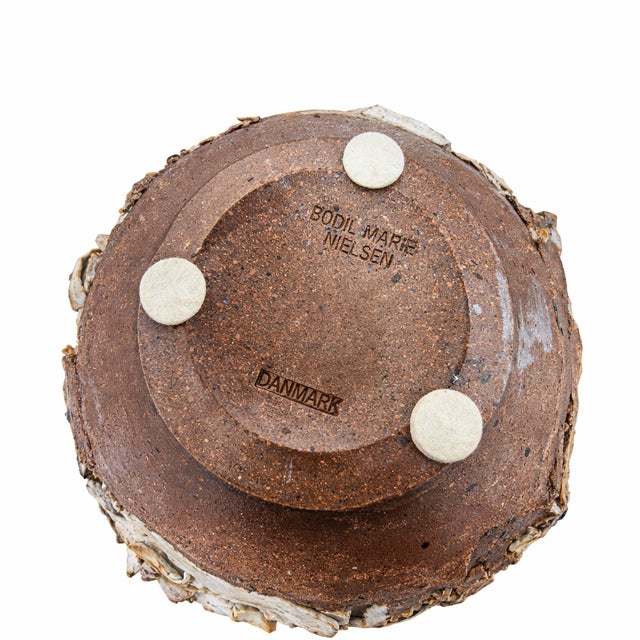 Danish Brutalist Studio Pottery Works by Bodil Marie Nielsen, Denmark, 1960s-1970s, Set of 4 For Sale - Image 4 of 14