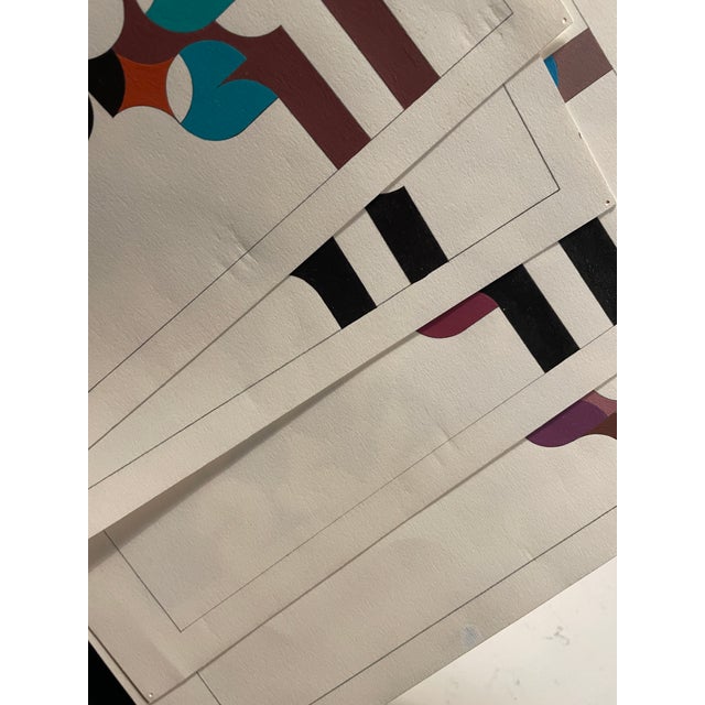Paint Totem Paintings by Mike Bathum - Set of Four For Sale - Image 7 of 7