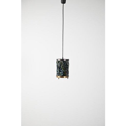 Vintage Pendant Light in Brass For Sale - Image 10 of 11