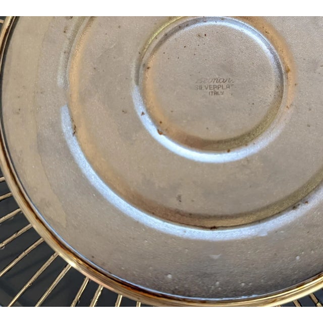 Vintage Leonard Silver Plate Bread Baskets-2 For Sale - Image 4 of 4