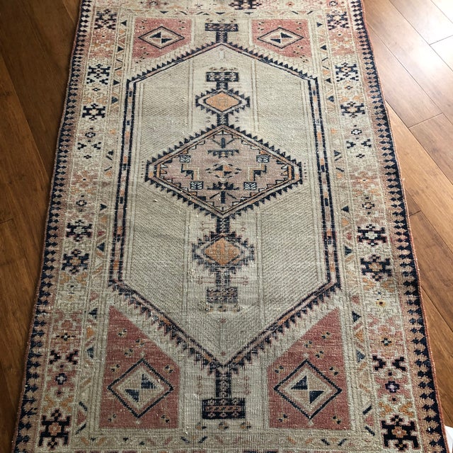 Antique Serapi Rug | Geometric Medallion | 3x5 For Sale - Image 4 of 7