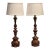 19th Century Carved Altar Stick Table Lamps - a Pair For Sale