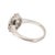 Platinum Antique Platinum 1.75ctw Old European Cut Diamond Halo Filigree Engagement Ring, Size 6 For Sale - Image 8 of 9