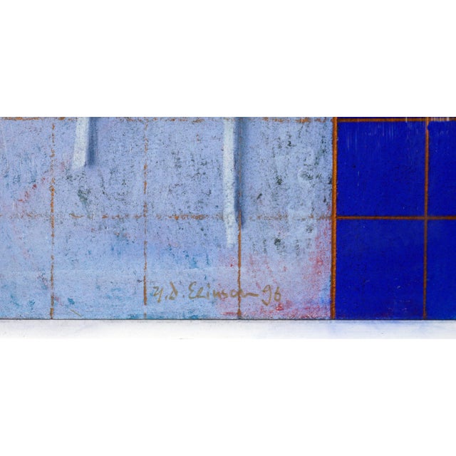 1990s Modernist Avant-Gard Figurative Abstract, Large-Scale Primary Colors Pastel by Henry Elinson For Sale - Image 5 of 7