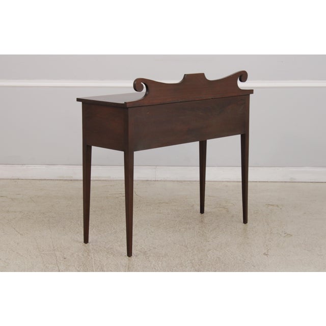 Virginia Style Bench Made Mahogany 2 Drawer Hunt Board Server For Sale - Image 14 of 14