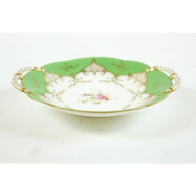 Coalport Porcelain Late 19th Century Coalport 1750 Dish With Handles For Sale - Image 4 of 4