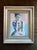 Giclee print by Weathers based on her original abstract figural painting of a woman sitting. In lovely colors, on heavy...