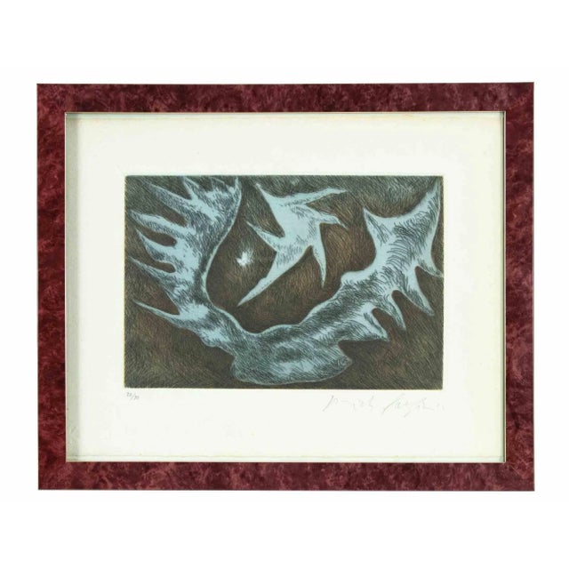 Pericle Fazzini, Abstract Composition, 1970s, Etching, Framed For Sale - Image 4 of 4