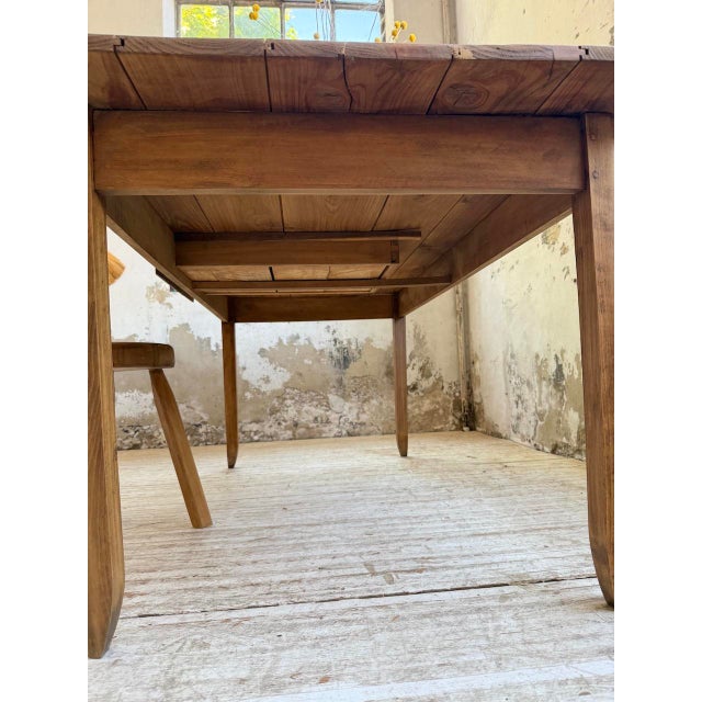 Farmhouse Table in Beech and Pine, 1950s For Sale - Image 15 of 18