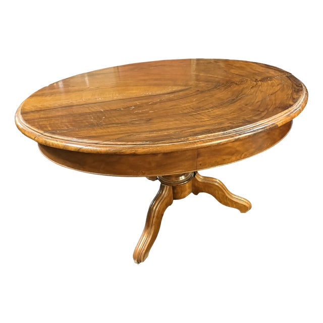 Napoleon III Walnut Table For Sale
