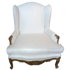 19th Century French Regence Giltwood Marquise Chair