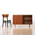 Slim Mid Century China Entryway Display Cabinet For Sale - Image 4 of 10