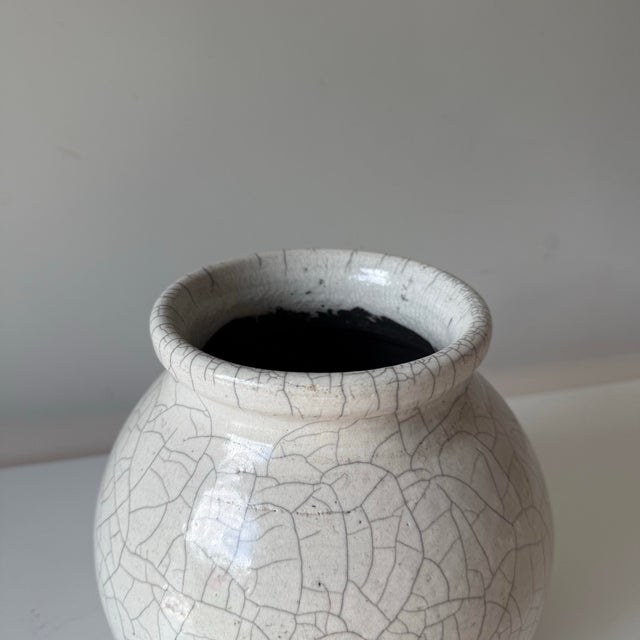 Contemporary 2001 Raku Studio Art Pottery Vase For Sale - Image 3 of 6