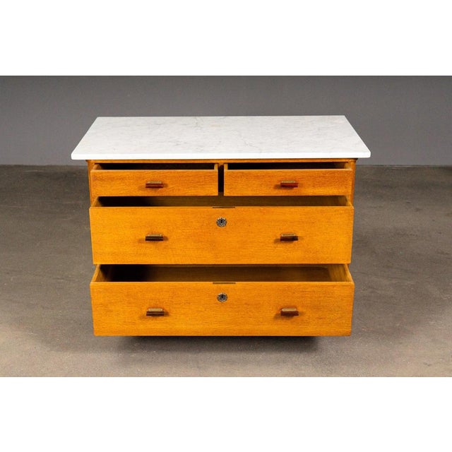 Brown Art Deco Chest of Drawers, 1920s For Sale - Image 8 of 18