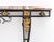 Metal Louis XV Style Marble Top Gilt and Ebonized Console For Sale - Image 7 of 8