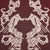 Schumacher Sample - Schumacher Reversible Digital Damask Fabric In Merlot For Sale - Image 4 of 6