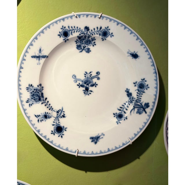 18th Century Viennese Blue and White Porcelain Dinner Plates, Set of 44 For Sale - Image 10 of 18