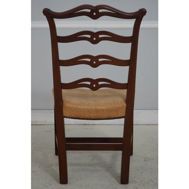 Set of 4 Biggs Mahogany Ribbon Back Dining Chairs For Sale - Image 4 of 18