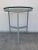 1980s Modern Round Glass Top Side Tables - a Pair For Sale - Image 9 of 12