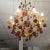 Metal Chandelier 8 Lights with Glass Fruits For Sale - Image 7 of 8