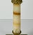 Victorian Oil Lamp: Onyx & Brass Base with Iridescent Art Glass, c. 1870 For Sale - Image 6 of 10