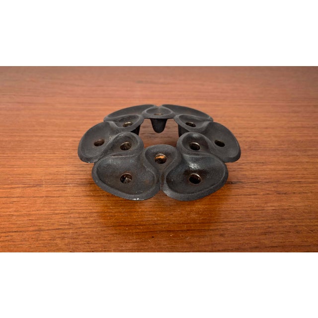 Mid-Century Modern Danish Brutalist Cast Iron Candleholder by Jens Harald Quistgaard, 1960s For Sale - Image 9 of 18