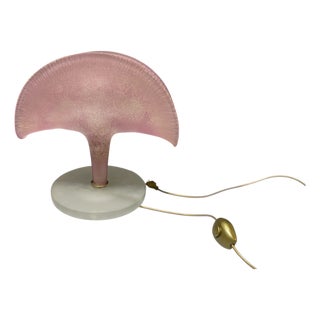 Pink Murano Glass Table Lamp, 1980s For Sale