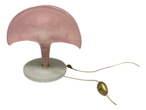 Pink Murano Glass Table Lamp, 1980s