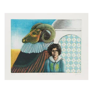 1980s "The Sacrifice of Abraham III" Etching by Nicolette Jelen